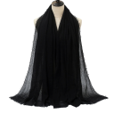 Women's Hijab with Fine Crinkled Texture 180x90 cm Made of Polyester Cotton for Everyday Wear and Layering 13