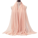 Women's Hijab with Fine Crinkled Texture 180x90 cm Made of Polyester Cotton for Everyday Wear and Layering 30