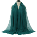 Women's Hijab with Fine Crinkled Texture 180x90 cm Made of Polyester Cotton for Everyday Wear and Layering 8