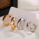 Women's Hoop Earrings 2 Pairs 2