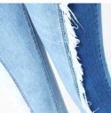 Women's Jeans with White Fringes 12