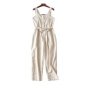 Women's Jumpsuit with Waist Tie A2006 2