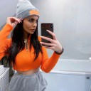 Women's Knitted Crop Top A2178 8