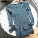 Women's Knitted Sweater with a V-Neck 10