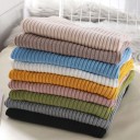 Women's Knitted Sweater with a V-Neck 15