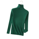 Women's Knitted Sweater with Roll Neck in Cotton and Polyester, Plain Elegant Sweater with Long Sleeves, Universal Size for Autumn and Winter 19