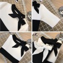 Women's Knitted Top with Bow 8