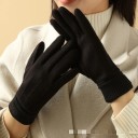 Women's Knitted Touchscreen Gloves Universal Size Warm Winter Gloves Polyester Wool Cashmere Soft Elegant Gloves for Everyday Wear 2