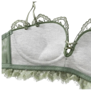 Women's Lace Bra with Embroidered Pattern and Bow Elastic Nylon Lightweight Lingerie with Delicate Straps for Everyday Wear 6