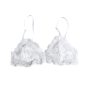 Women's Lace Bralette with Triangle Cups Without Padding Elastane Nylon Lightweight Lingerie for Everyday Wear 2