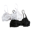 Women's Lace Bralette with Triangle Cups Without Padding Elastane Nylon Lightweight Lingerie for Everyday Wear 4