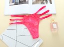 Women's Lace Thongs with Triple Side Straps Lace Front Panel and Smooth Seamless Back Panel Stretch Nylon with Spandex 8