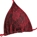 Women's Lace Three-Piece Ties Bikini with Triangle Bra, Briefs and Pareo for Beach, Pool and Holiday 9