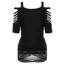 Women's Lace Top with Cut-Outs 4