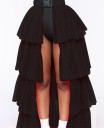 Women's Layered Skirt with Belt 5