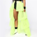 Women's Layered Skirt with Belt 1