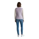 Women's Lightweight Down Gilet for Autumn with Full-Length Snap Fastening, Horizontal Stitching and Round Neckline without Collar 5