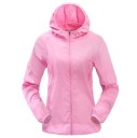 Women's Lightweight Waterproof Running Jacket with Hood Zip Fastening Elastic Cuffs Side Pockets Thin Polyester Sporty Fit 11
