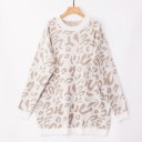 Women's Long Sweater with Leopard Pattern 9