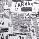 Women's Long Sweater with Newspaper Print 6