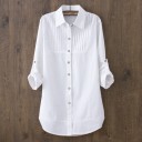 Women's Long White Shirt 2