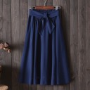 Women's Loose Skirt with Bow 5