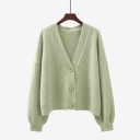 Women's Loose Sweater with Buttons G205 3