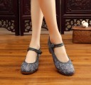 Women's Low Heeled Court Shoes 7