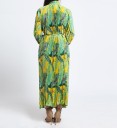 Women's Maxi Dress with Tropical Pattern 7