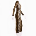 Women's Midi Dress with Animal Print 5