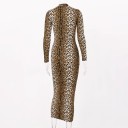 Women's Midi Dress with Animal Print 6