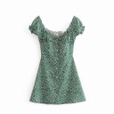 Women's Mini Dress with Deep Neckline A2792 1