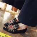 Women's Moccasins with Crest Print J1133 5