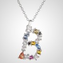 Women's Necklace with Alphabet Letters 12