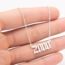Women's Necklace with Year of Birth 6