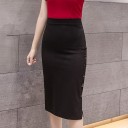 Women's Pencil Skirt with Buttons A1150 4