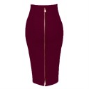 Women's Pencil Skirt with Zip 15