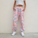 Women's Pink Camouflage Joggers 3
