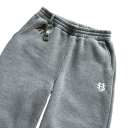 Women's Plain Sweatpants with Elastic Waist and Side Logo Polyester Spandex Comfortable Sports Trousers 2