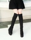 Women's Platform Boots - Black 12