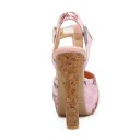 Women's Platform Sandals with Floral Print 15