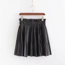 Women's Pleated Mini Skirt Black 2