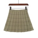 Women's Pleated Mini Skirt Checkered 6