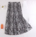 Women's Pleated Skirt with Animal Print 2