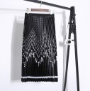 Women's Pleated Skirt with Letters 1