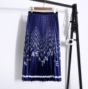 Women's Pleated Skirt with Letters 4