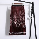 Women's Pleated Skirt with Letters 3