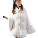 Women's Plush Winter Coat Universal Size Warm Hooded Coat Button Fastening Decorative Details Soft Polyester Jacket 9