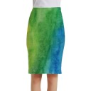 Women's Printed Pencil Skirt A1931 6