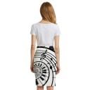 Women's Printed Pencil Skirt A1931 12